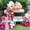 1Pc 64cm DIY Lighting Cross Frame KT Board Birthday Party Decorative for Wedding Party Anniversary Decoration Without Balloons