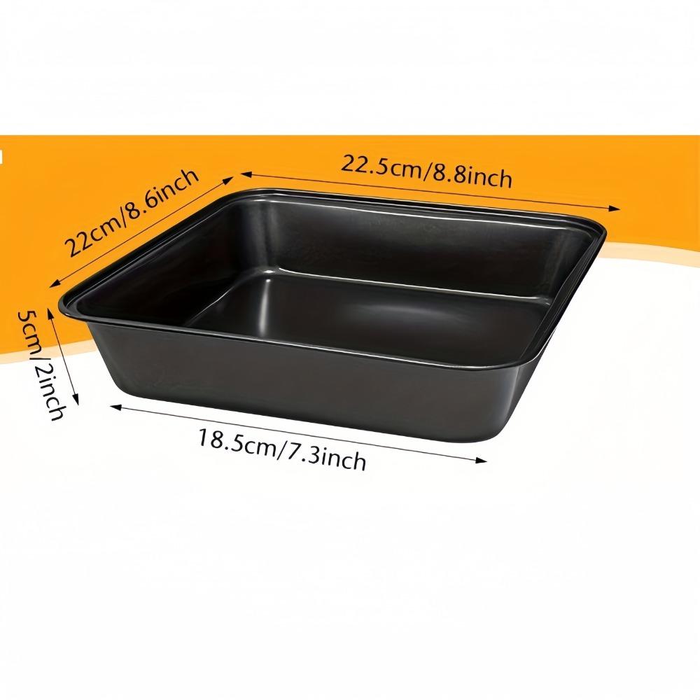 Сковорода из углеродистой стали с антипригарным покрытием, прямоугольный противень для выпечки хлеба, тостов, тортов, формы для выпечки, сделай сам, противень для выпечки, кухонная утварь