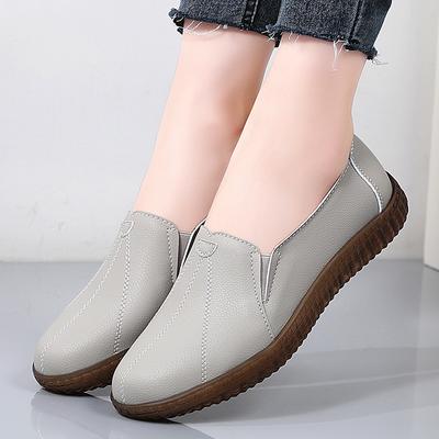 Модные мягкие лоферы черные кожаные туфли противоскользящие повседневные женские удобные рабочие балетки кроссовки zapatillas de mujer корейский стиль женские балетки