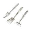 3Pcs Weeding Mini Gardening Tool Set Garden Shovel Metal Head Shovel Portable Rake Spade