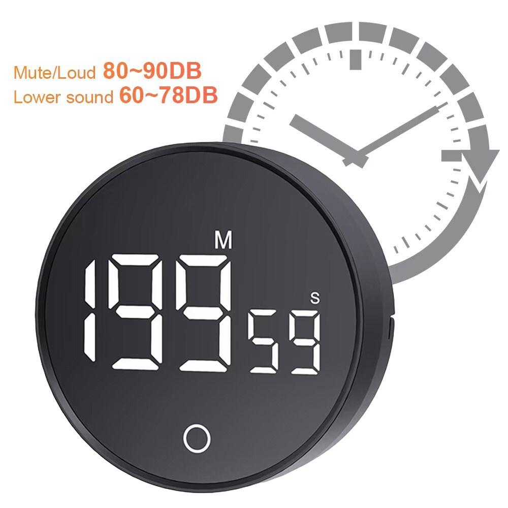 Large LED Display Cooking Digital Countdown Volume Adjustable Magnetic Egg Timer for Classrooms