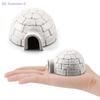 Набор фигурок для рождественской елки Polar Igloo, миниатюрные фигурки Arctic, игрушечный игровой набор, мини-украшение для приюта для животных Polar Animal Shelter, декоративное украшение