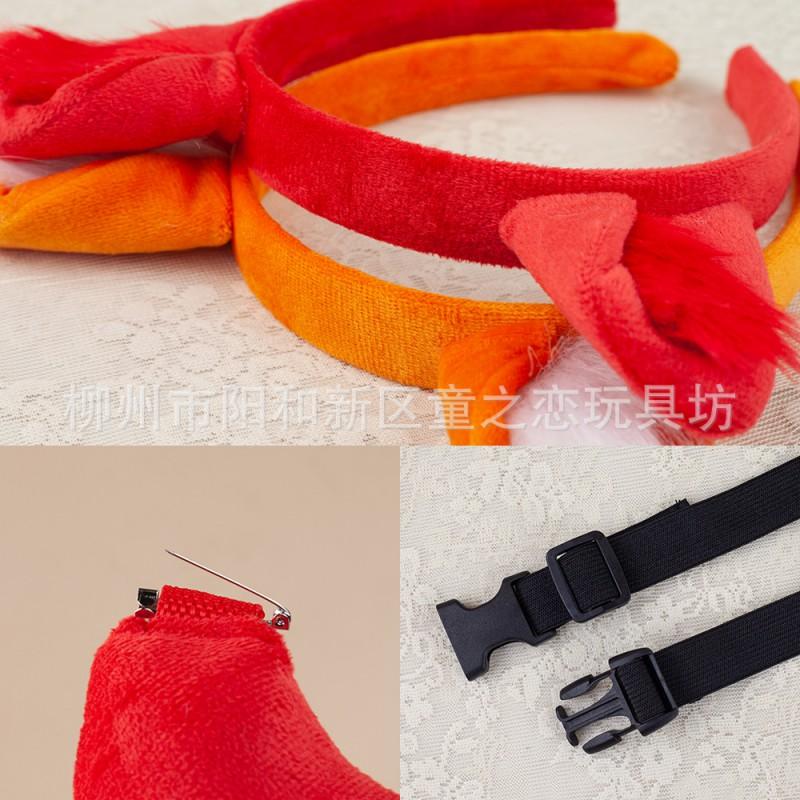 Cute Fox Ears Headband Set Kids Halloween Party Costume Accessory