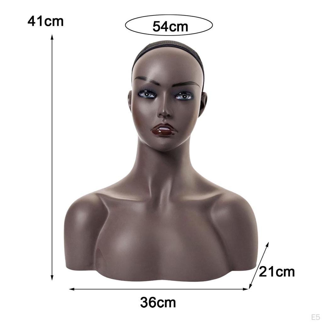 ,Реалистичная голова манекена из ПВХ, косметологическая голова манекена для обучения лицу с плечом