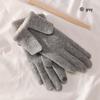 Женские зимние кашемировые перчатки с манжетами в корейском стиле