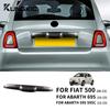 Наклейка из настоящего твердого углеволокна для Fiat 500 2008-2025 Abarth 595 695 2012-2025 LHD RHD Автомобиль Крышка багажника Задняя дверь Накладка на ручку