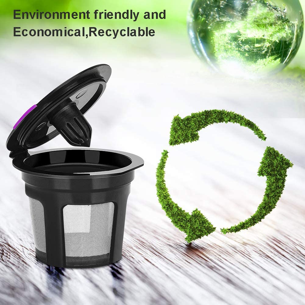 6 Pack Reusable K Cups For Keurig Reusable K CUP Coffee Filter Refillable Single K CUP for Keurig 2.0 1.0 BPA