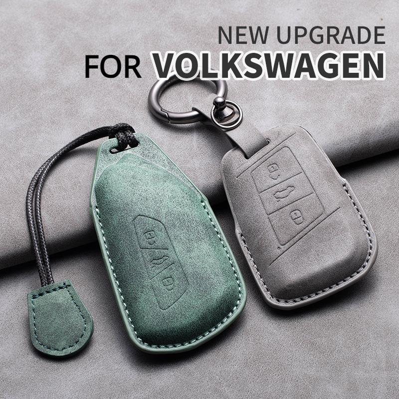 Кожаный чехол для автомобильного ключа для VW Volkseagen Passat B8 Magotan Для Skoda Superb A7 Kodiaq Seat подходит для Polo Golf Tiguan Beetle Caddy