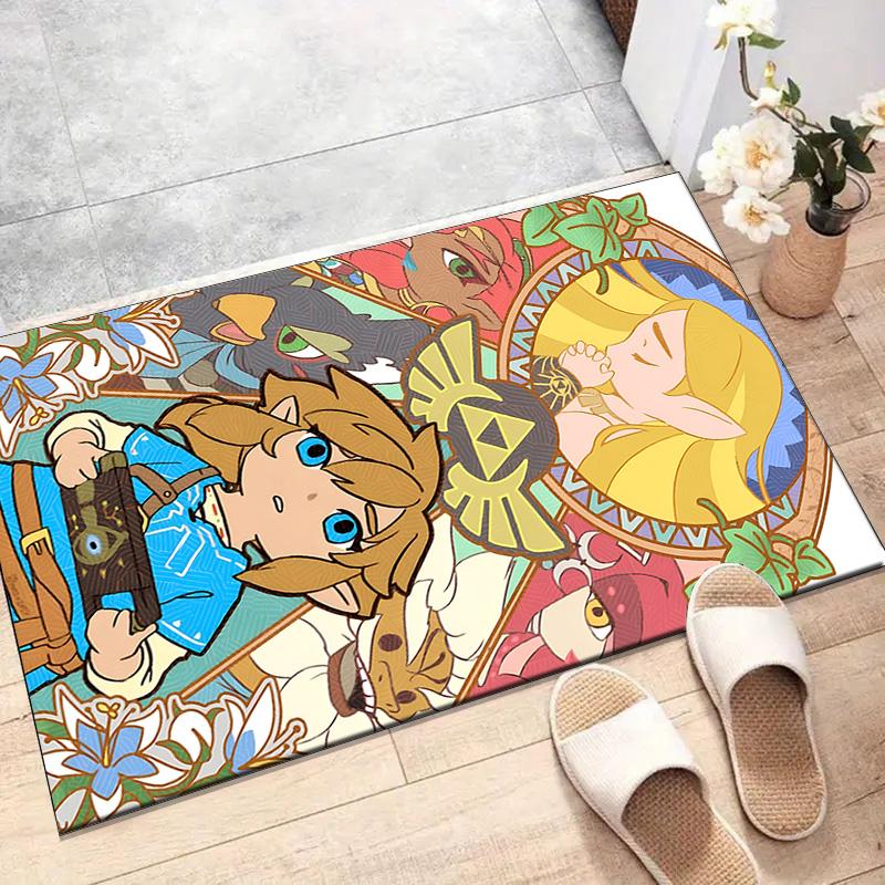 Game Zelda Printed Area Rug Carpet for Bedroom Living Room Home Decor Rugs Mat Non Slip Mat Rug for Bedside