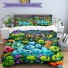 3pcs Duvet Cover Set (1*Duvet Cover + 2*Pillowcase, Without Core), Plants VS Zombies Print Bedding Set, Bedroom Decor, All‑Season, Birthday Gift