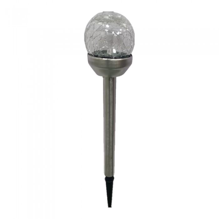 Pagoda Crackle Ball Outdoor Solar Light