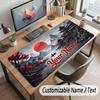 Mountain Landscape Theme Customized Mouse Pad Personalized Print Name Text Desk Mat For Home Office Table Decor