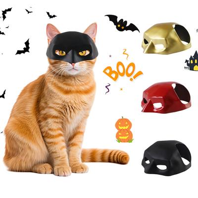 3 шт. Маска кошки на Хэллоуин, Костюм супергероя-кошки для косплея, Аксессуары для костюма питомца на тему летучих мышей
