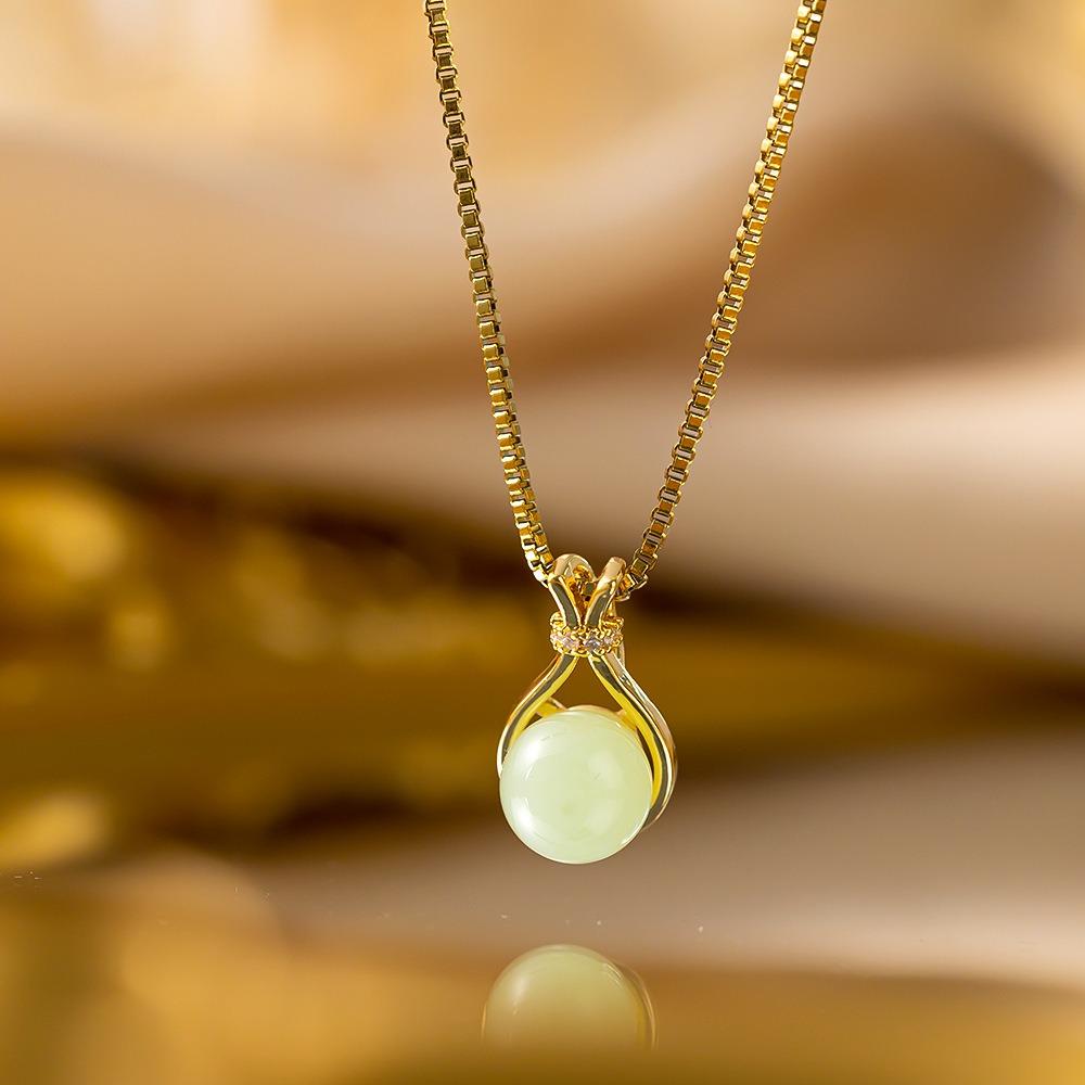 Elegant Full Zircon Copper Necklace Women Simple Exquisite Collarbone Chain Luxury Micro Inlaid Jewelry Gift
