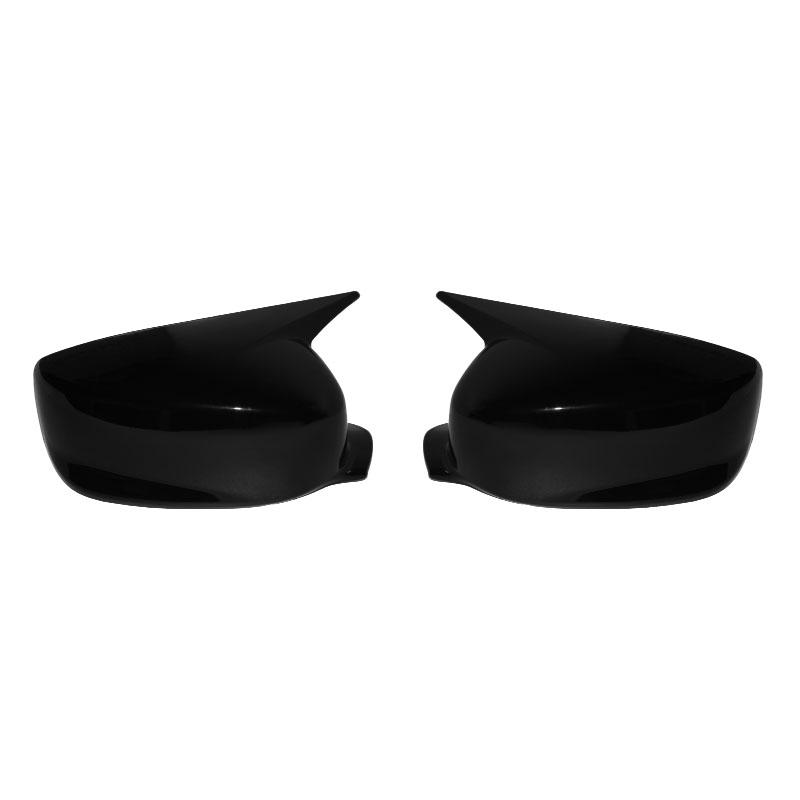 Для Honda Accord 9th 2008-2017 Car Reaview Mirror Cover Trim Horn Style Door Sedan Carbon Fiber Style Glossy Black