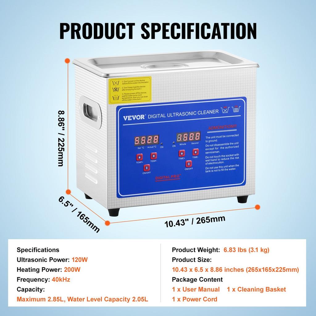 3-liter Ultrasonic Cleaning Machine Ultrasonic Cleaner