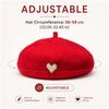Retro Winter Wool Berets Hat Heart Shape Felt Berets Fashion French Artist Hat  Lady