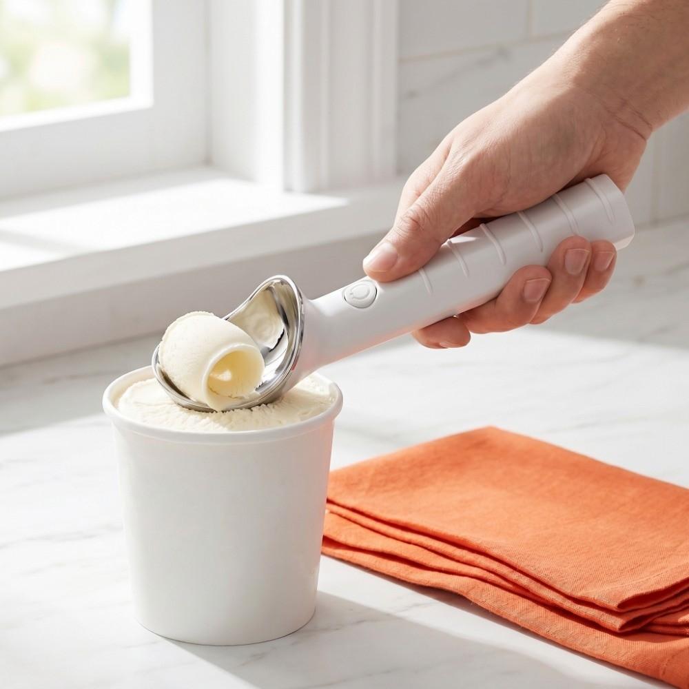 Rechargeable Electric Ice Cream Spoon Self-Melting Ice Cream Ball Scooper Ice Cream Serving