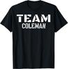 Уникальная персонализированная парная семейная футболка Team Coleman