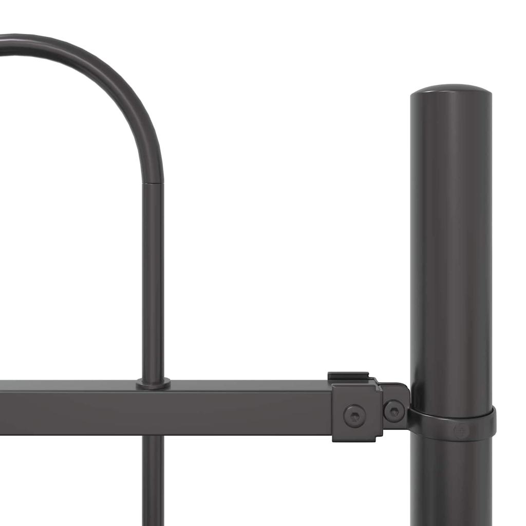 Garden Fence Panel 2 pcs Gray 3.4 x 0.6 m Powder Coated Steel