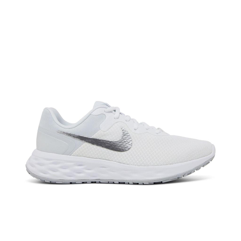 Nike Womens Revolution 6 Next Nature 'White Pure Platinum' (women's sizes) White / Pure Platinum / Metallic Silver Running Shoes DC3729 101