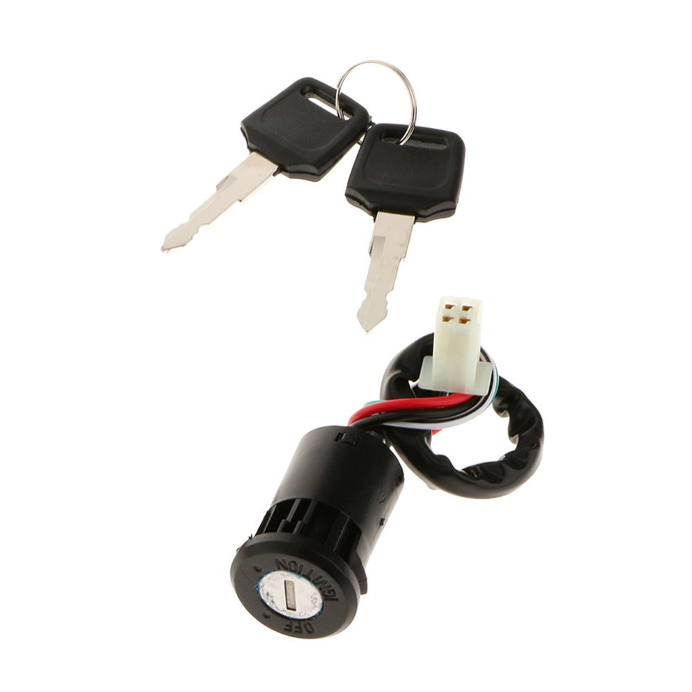 4 Wire Ignition Key Barrel Switch 50cc 110cc 125cc 250cc For Quad Dirt Bike ATV
