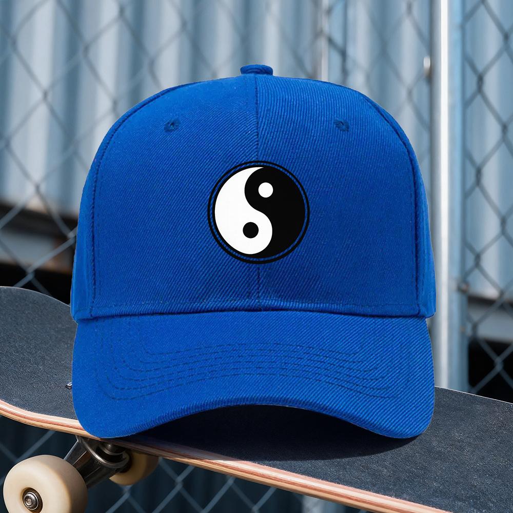 One Adjustable Graygreen Hat with a Tai Chi Print Pattern Featuring an Outdoor Sports Style for Both Unisex and Women An Ideal G