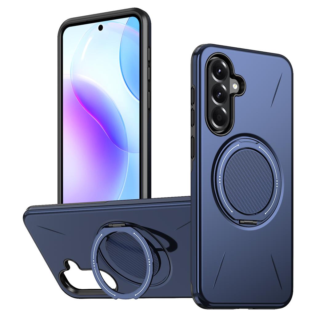 Магнитный чехол для Samsung Galaxy A55 5G с вращающейся подставкой, чехол для телефона из ТПУ+ПК