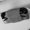 Универсальный автомобильный солнцезащитный козырек Авто замшевый чехол-держатель для очков коробка для хранения солнцезащитных очков держатель для карт аксессуары для очков интерьер