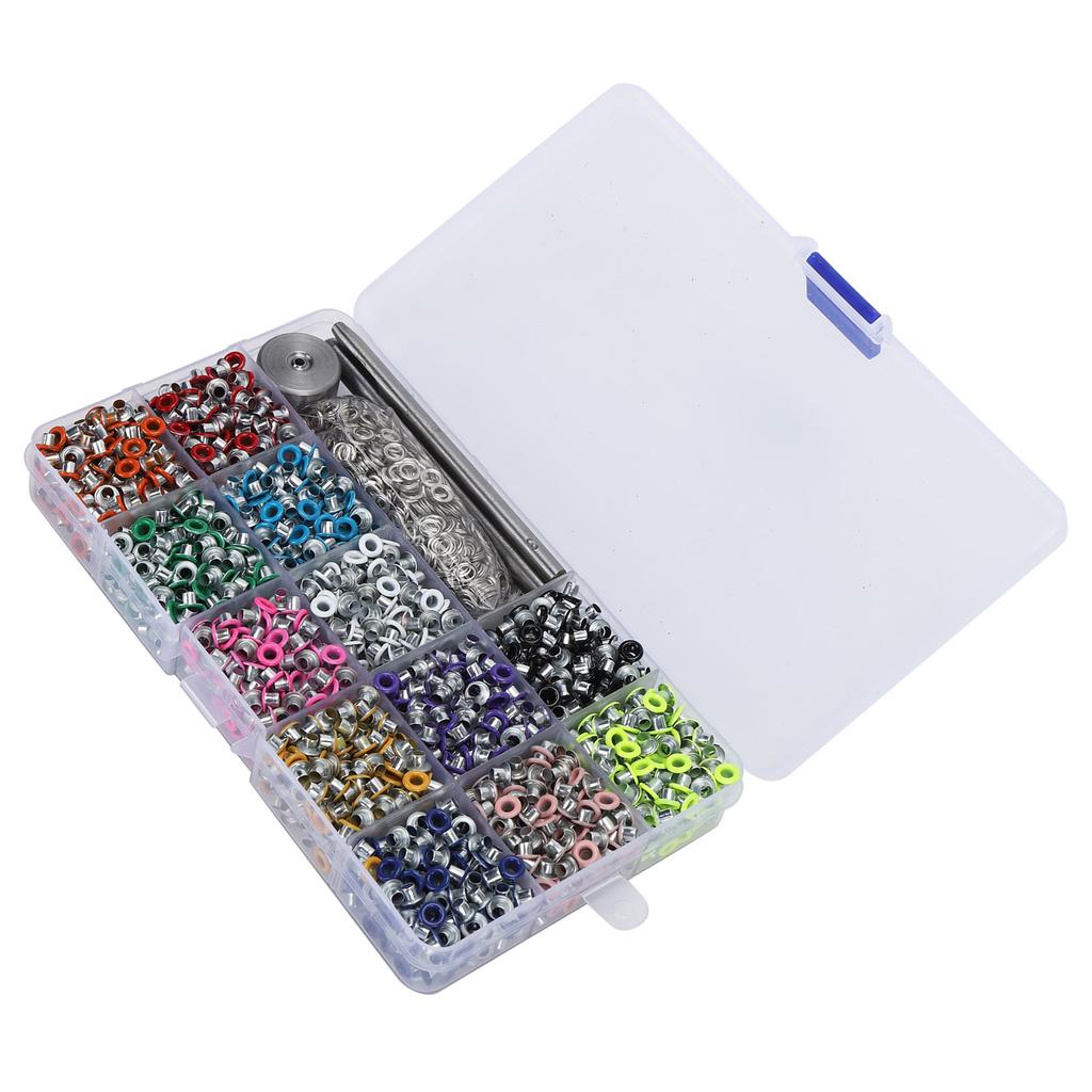 Eyelet Color Metal Hollow Rivet Garment Perforation Accessory with Punch Install Tool