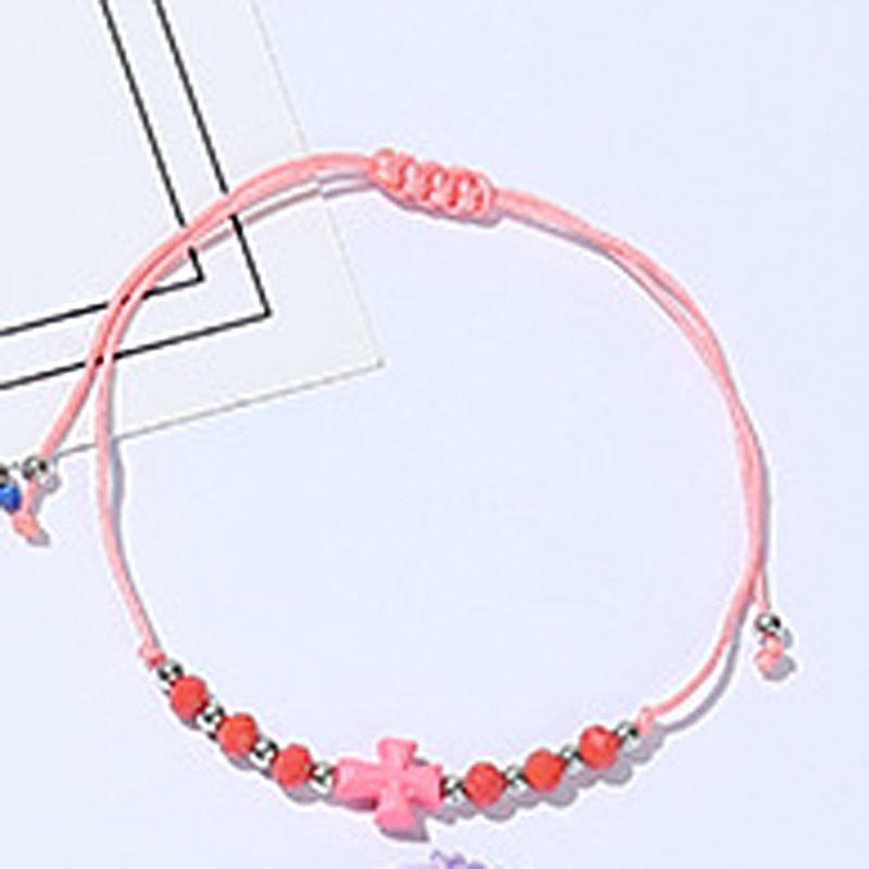 Браслеты из смолы с перекрестной веревкой для женщин, женские красочные браслеты на веревке, подарки, очаровательные летние праздничные украшения