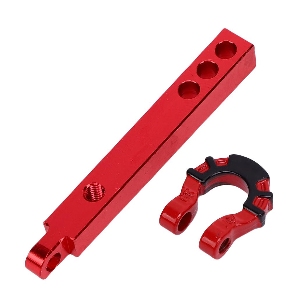 RC Trailer Hitch Tow Hook Alloy Metal RC Trailer Hitch Tow Hook Kit for 1 8 1 10 Scale Crawler Red Hook