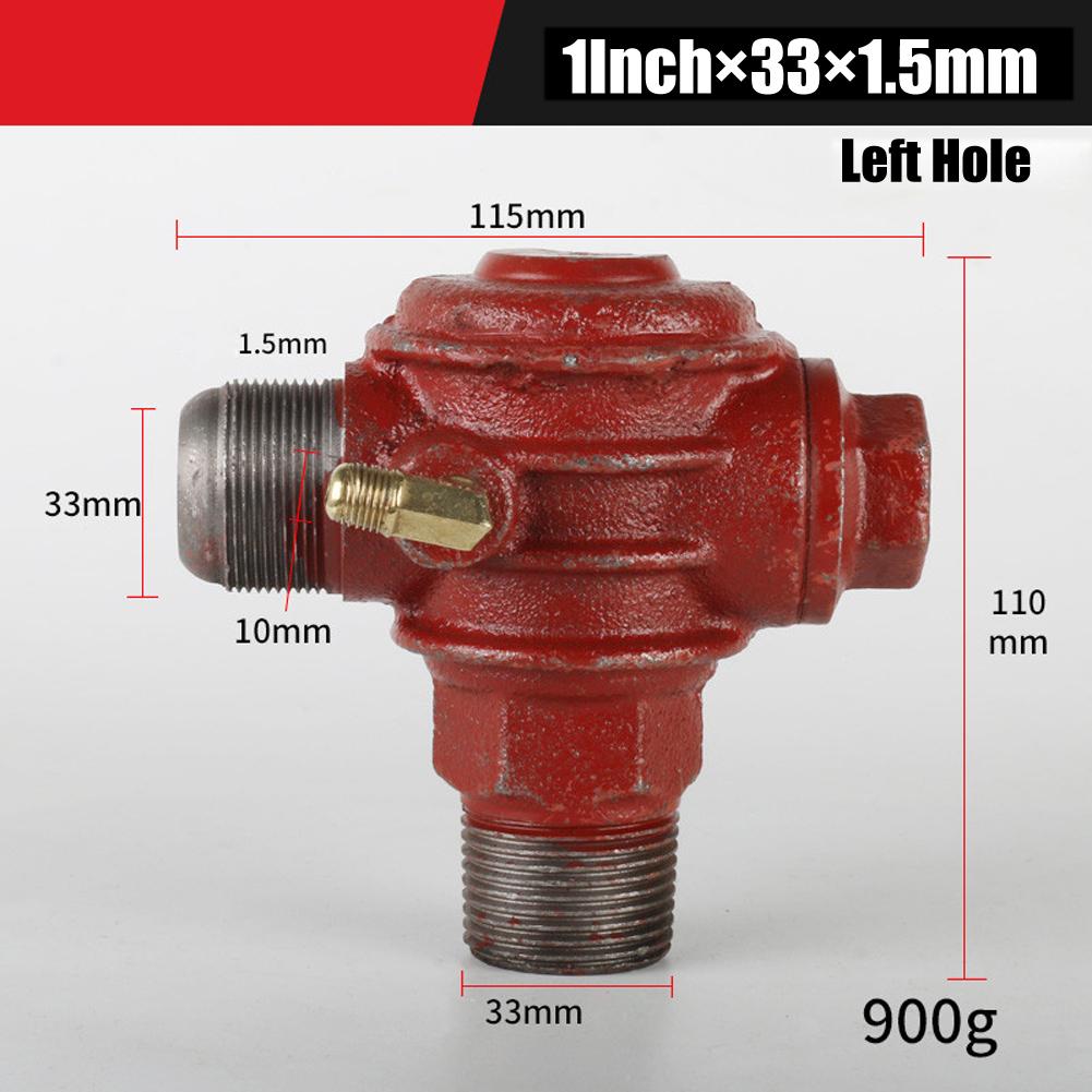 1pc Air Compressor Check Valve 3-Port Cast Iron Copper Male Thread Check Valve Connector Tool For Air Compressor Air Pump