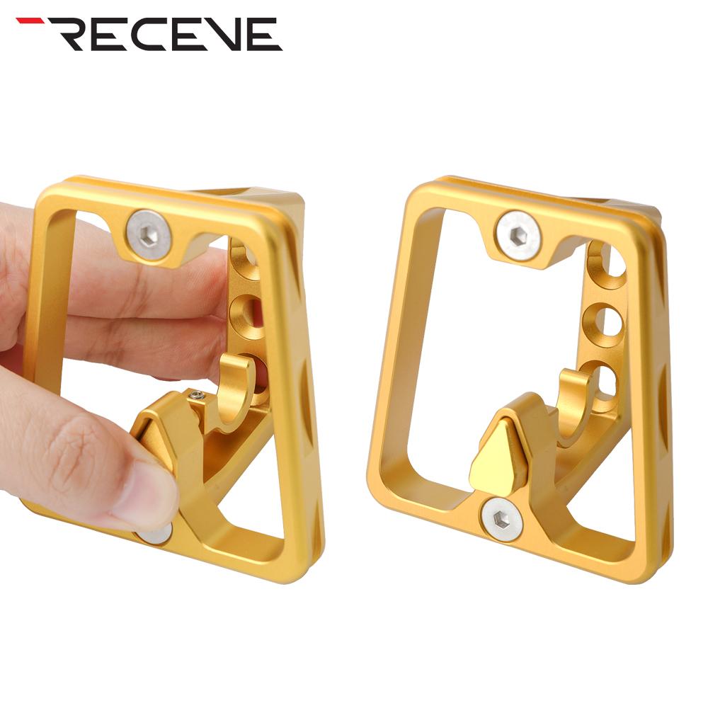 3 Hole Aluminum Split Pig Nose Front Carrier Block Bag Mount Shelf Pad Fit Brompton Folding Bike BMX Accessories