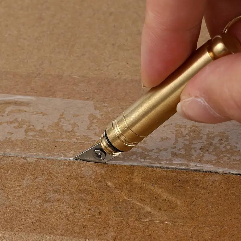 Брелоки для ключей Брелоки Латунная зубочистка Универсальный нож Брелок Подвеска Игла для сбора карточек Инструмент для сбора фруктов Инструмент для экстренного побега