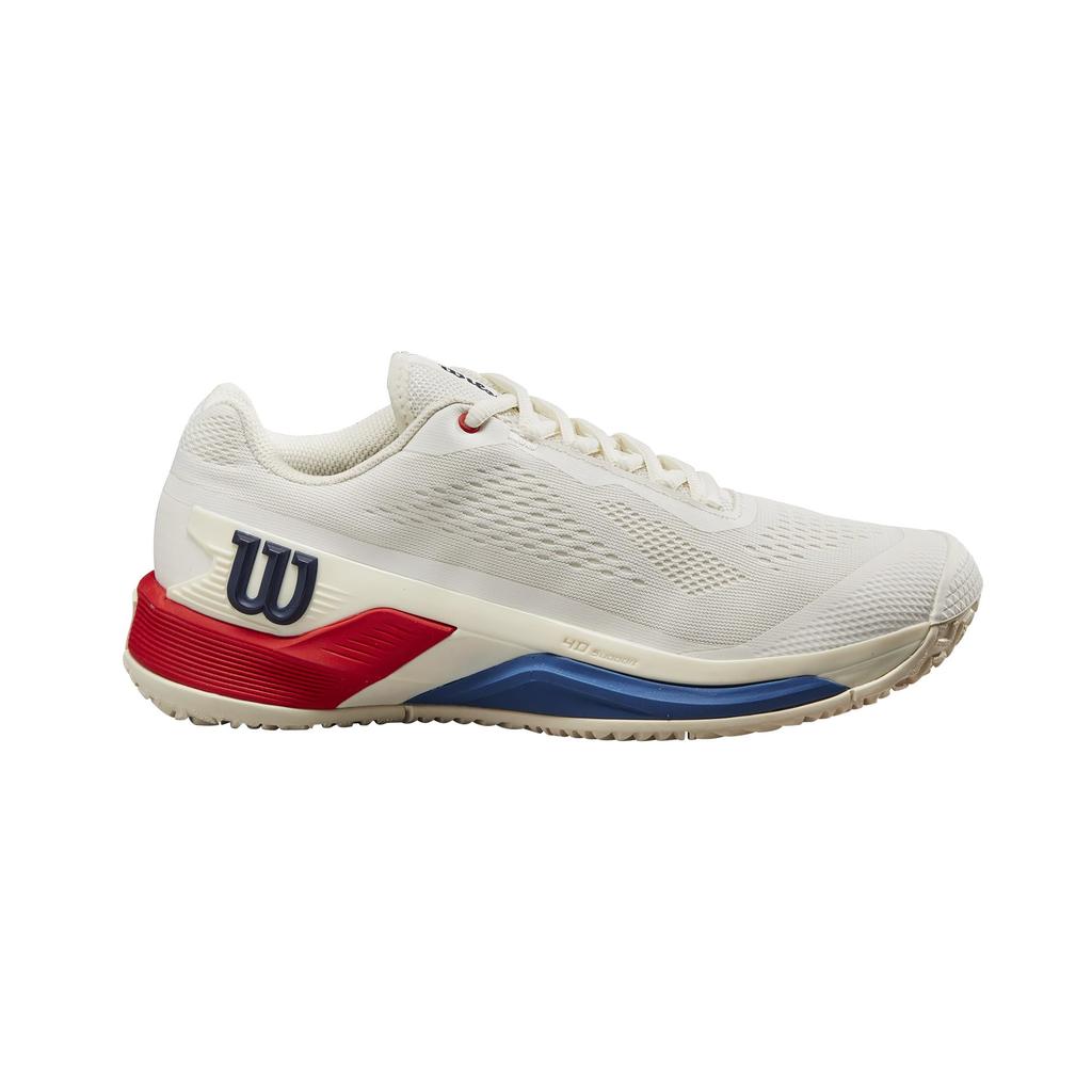 Tennis Shoes Rush PRO W Omni Pro Snow White Vu Blue Cm [Wilson] (Rush 4.0 Omni) Women's Red/Deja 25.5