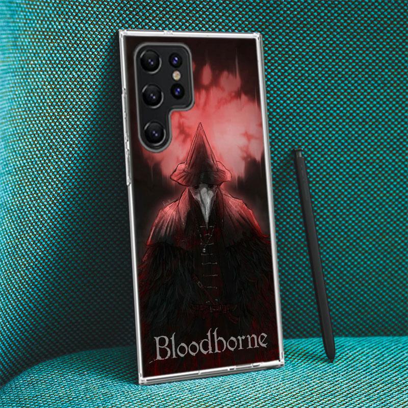 Game Bloodborne Capa Phone Case For Samsung S26 Ultra S25 Edge Galaxy S23 S21 S20 S24 FE S22 S10 Plus Cover Clear TPU Shell Coqu