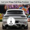 Ремешок-ручка для автомобиля Брелок-подвеска для дрифта Кольца Форма сердца Ремешки-ручки для автомобиля Брелок-подвеска для дрифта Декорация интерьера и экстерьера Автомобильный аксессуар
