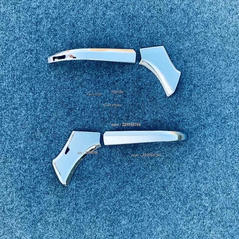 For Toyota Harrier Venza -2024 ABS Chrome Car Rearview Mirror Protector Vehicle Anti-collision Strip Car Accessories