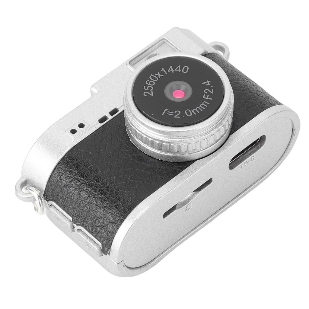 Vintage Digital Camera 2K FHD Video 2MP Photos Compact Small Camera with 1.47 Inch Color Screen and LED Fill Light for Photography