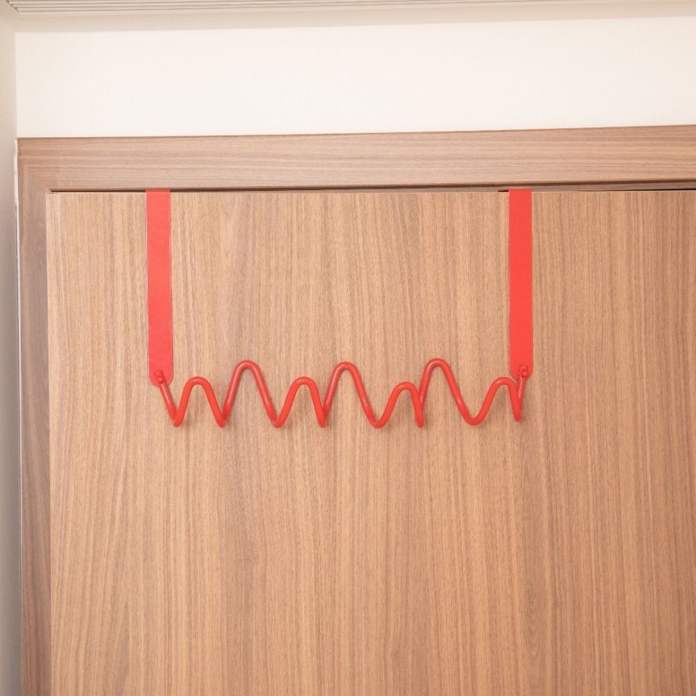 Colorful Wave Wall Hooks Moisture-proof Wall Mounted Door Back Clothes Hook Decorative Space Saving Key Hook Rack Entryway