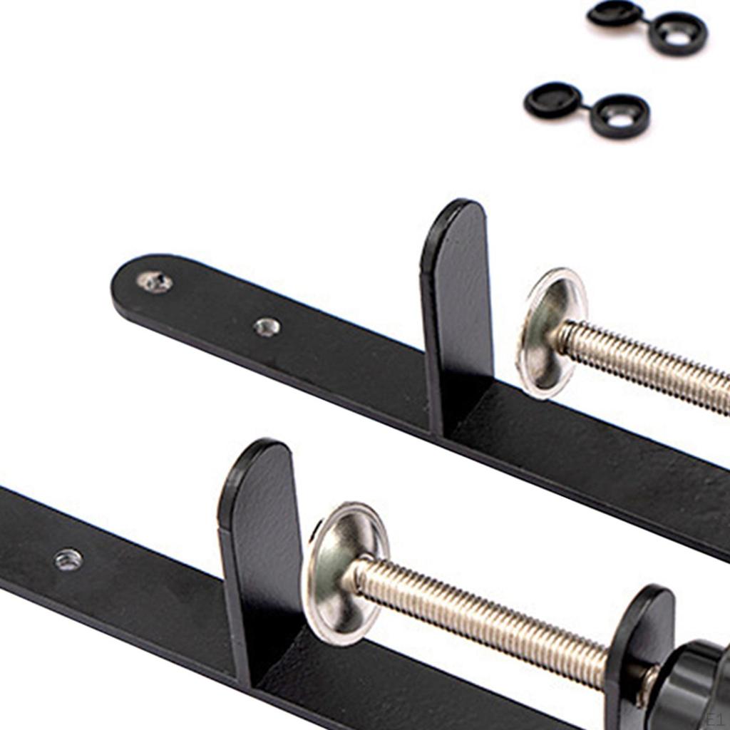 2 Pieces Pegboard Desk Mount Clips Adjustable Accessories for 1- 5cm Tabletop Panel