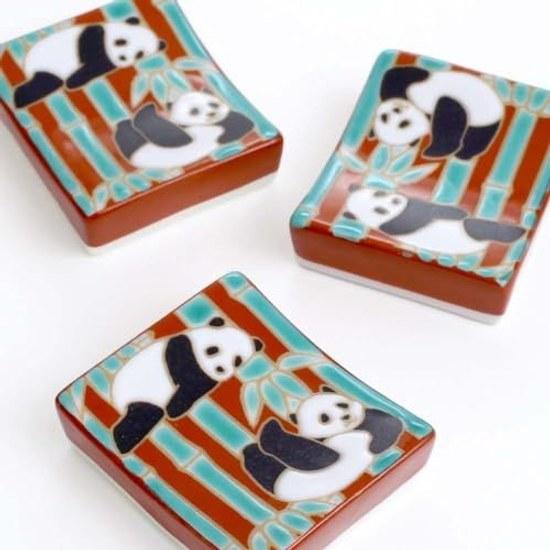 Made Japan Kutani ware Hokuriku traditional crafts colored painting ceramics pottery kitchen goods daily necessities cutlery chopstick rest stylish