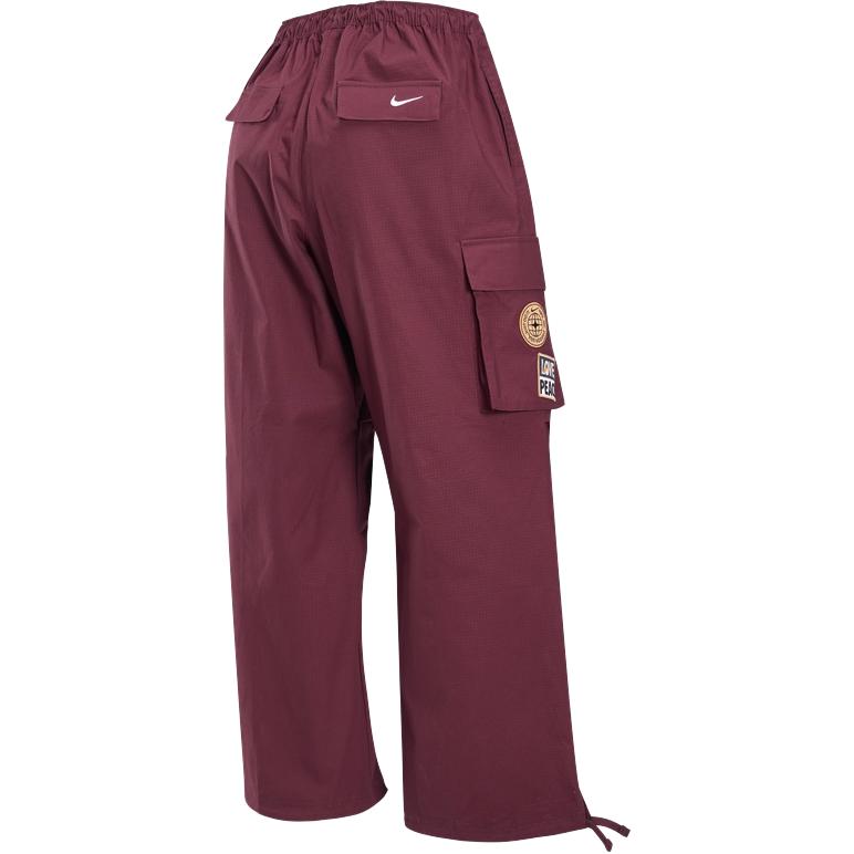 Nike Sportswear Burgundy Women's Woven Cargo Pants HQ4749-652