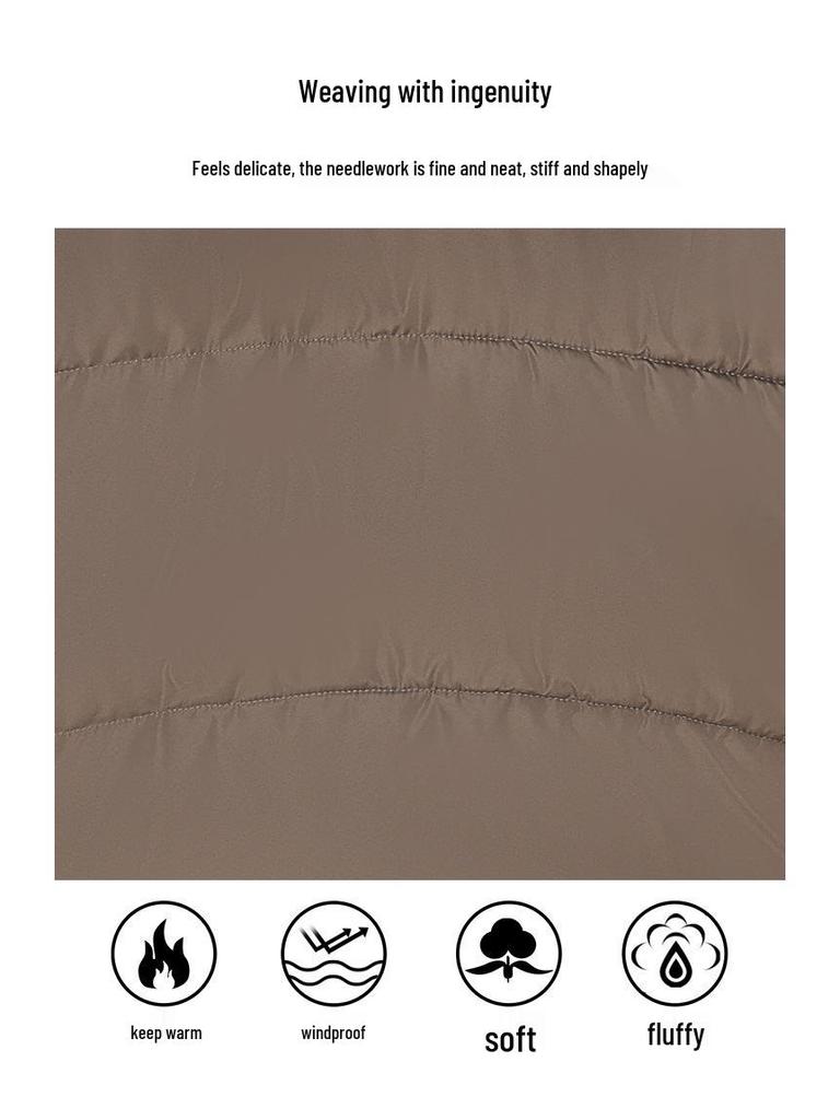 Модная куртка пуховик класса люкс для миниатюрных женщин — с капюшоном, утолщенная, омолаживающая, женская зимняя одежда 2025