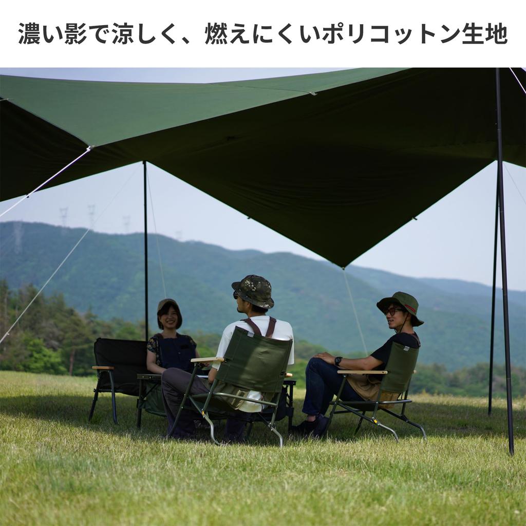 Брезент для сыра DOD M Очень большой поликоттоновый брезент, который можно свободно растягивать TT10-739-KH