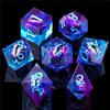 Pointed Resin Longan Movable Baldur's Gate Dice Set Dungeons & Dragons Board Game DND Cthulhu Running Group