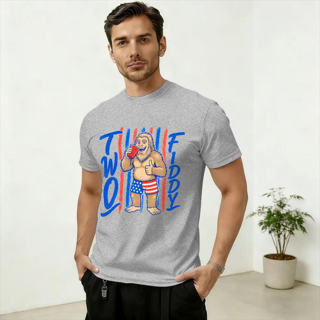 Vintage TShirt Summer Two Fiddy Fashion TShirts Cotton Tee Shirt for Unisex Aesthetic Cheap Print Short Sleeve Tops