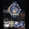 Dulunwe Механические часы Brilliant Starry Sky Luminous Tourbillon, уникальные мужские наручные часы Hollow Skeleton с автоматическим механизмом