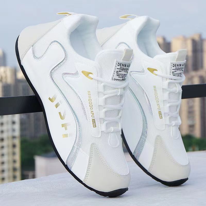 Осенне-зимняя водонепроницаемая обувь, мужская кожаная модная обувь, универсальная модная повседневная спортивная обувь 2025 года, легкая рабочая обувь с мягкой подошвой